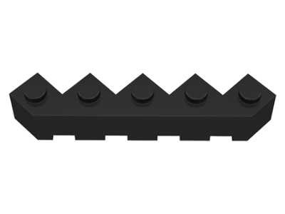 Brick Wedged 5 x 5 Facet in Black