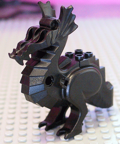 Creature Body Part, Dragon Body [Plain] in Black