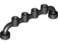 Bar 1 x 6 [Closed Studs] in Black