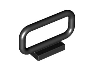 Bar 1 x 4 x 2 in Black