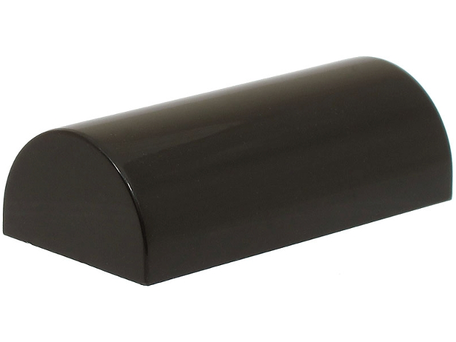 Brick Curved 2 x 4 Double, No Studs, without Groove in Black