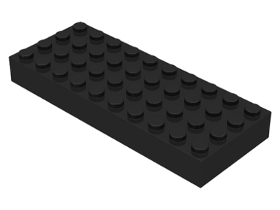Brick 4 x 10 in Black