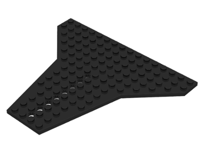 Wedge, Plate 16 x 14 Shuttle in Black