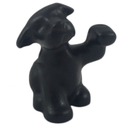 Animal, Dog, Raised Paw [Plain] in Black