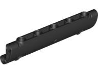 Technic Panel Curved 11 x 3 with 2 Pin Holes through Panel Surface in Black