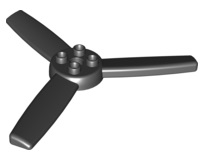 Duplo Rotor 3 Blade for Large Helicopter (Propeller) in Black