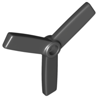 Duplo Rotor 3 Blade for Small Helicopter Body (Propeller) in Black