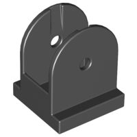 Duplo Train Crossing Barrier / Gate Base in Black