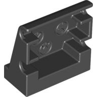 Duplo Panel 1 x 2 x 1 2/3 Sloped with 3 Embossed Gauges in Black