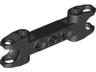 Technic Axle and Pin Connector 2 x 7 with Two Ball Joint Sockets, Squared Ends and Axle Hole in Center in Black