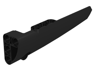 Technic Panel Fairing #6 Long Smooth, Side B in Black