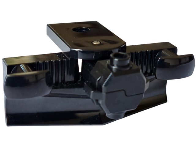 Train Buffer Beam with Sealed Magnets and Plow [Type 1] in Black