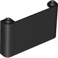 Windscreen 1 x 6 x 3 in Black