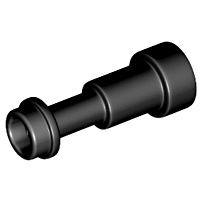 Equipment Telescope / Torch / Spyglass, Support Round 1 x 1 x 1 2/3 in Black
