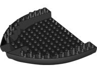 Boat Hull Section, Brick 16 x 13 x 2 in Black