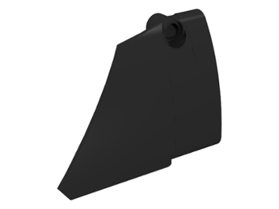 Technic Panel Fairing #14 Large Short Smooth, Side B in Black