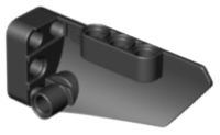 Technic Panel Fairing # 3 Small Smooth Long, Side A in Black