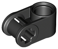 Technic Axle and Pin Connector Perpendicular in Black