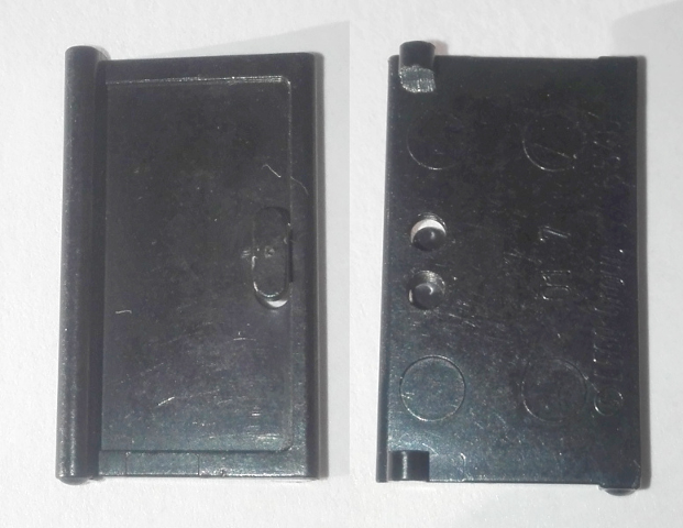 Door 1 x 2 x 3 with Vertical Handle in Black
