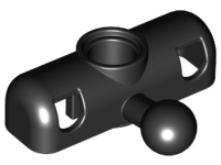 Technic Steering Arm Small with Towball in Black