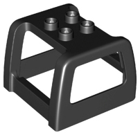 Duplo Cabin Top 4 x 4 in Black