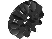 Technic Gear 12 Tooth Bevel in Black