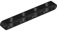 Technic Beam 1 x 9 Thick with Alternating Holes in Black