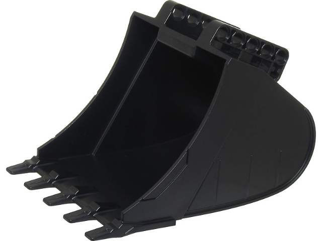 Technic Digger Bucket 10 1/2 x 9 x 14 with 5 teeth in Black