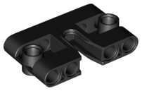 Technic Panel 3 x 5 with Wall Mount Hole in Black