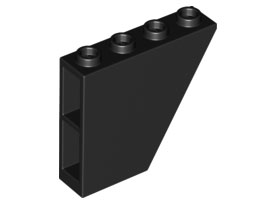 Brick Sloped Inverted 60° 1 x 4 x 3 in Black