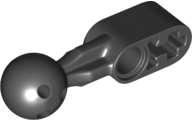 Technic Beam 1 x 2 with Ball Joint Holes in Ball in Black