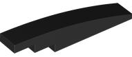 Brick Curved 1 x 6 in Black