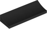 Brick Curved 2 x 6 Inverted in Black