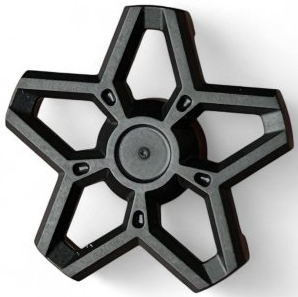 Wheel Cover 5 Spoke, No Rim in Black