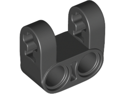 Technic Axle and Pin Connector Perpendicular Double Split [Reinforced] in Black