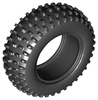 Tyre 75 x 28 Off Road in Black