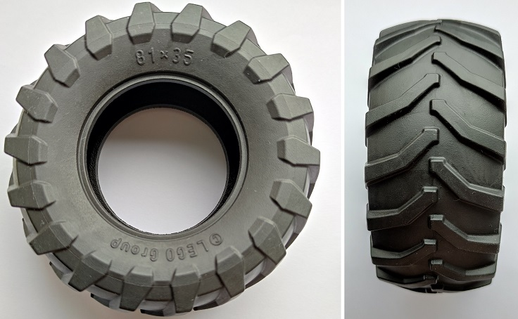Tyre 81 x 35 Tractor in Black
