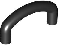 Bar, Curved U-Shape 2 x 3 in Black