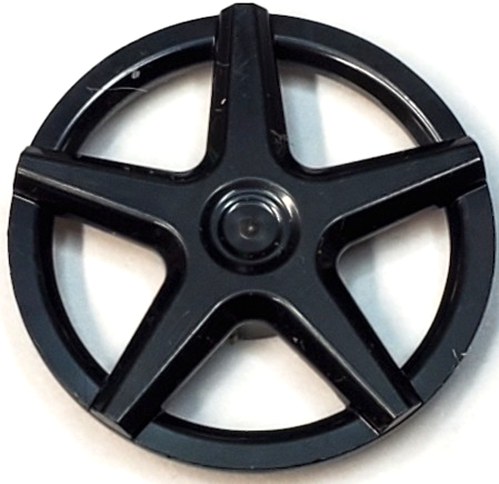 Wheel Cover 5 Spoke in Black
