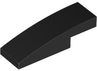 Brick Curved 3 x 1 x 2/3 in Black