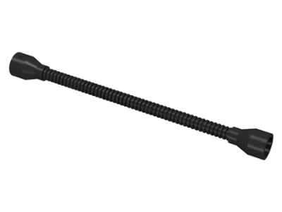 Flexible Hose 8.5L with Tabless Ends (Fixed Ends same color as Tube) in Black