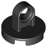 Tile Special Round 2 x 2 - Thick Lifting Ring in Black