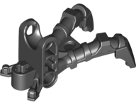 Large Figure Foot, Claw with Ball Socket, Rounded Ends in Black