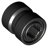 Wheel 8 x 9 with Hole Notched for Wheels Holder Pin, Re-inforced Back in Black