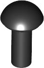 Bar 1L with Rounded End in Black