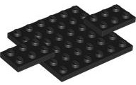 Vehicle Base 6 x 10 x 2/3 in Black
