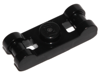 Plate Special 1 x 1 with Handle on 2 Ends in Black
