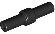 Bar 2L with Stop in Center in Black