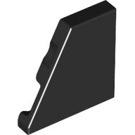 Wedge Tile 2 x 2 Left in Black