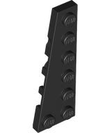 Wedge Plate 6 x 2 Left in Black